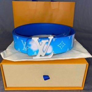 Louis Vuitton Reversible Monogram Cloud Belt NEW